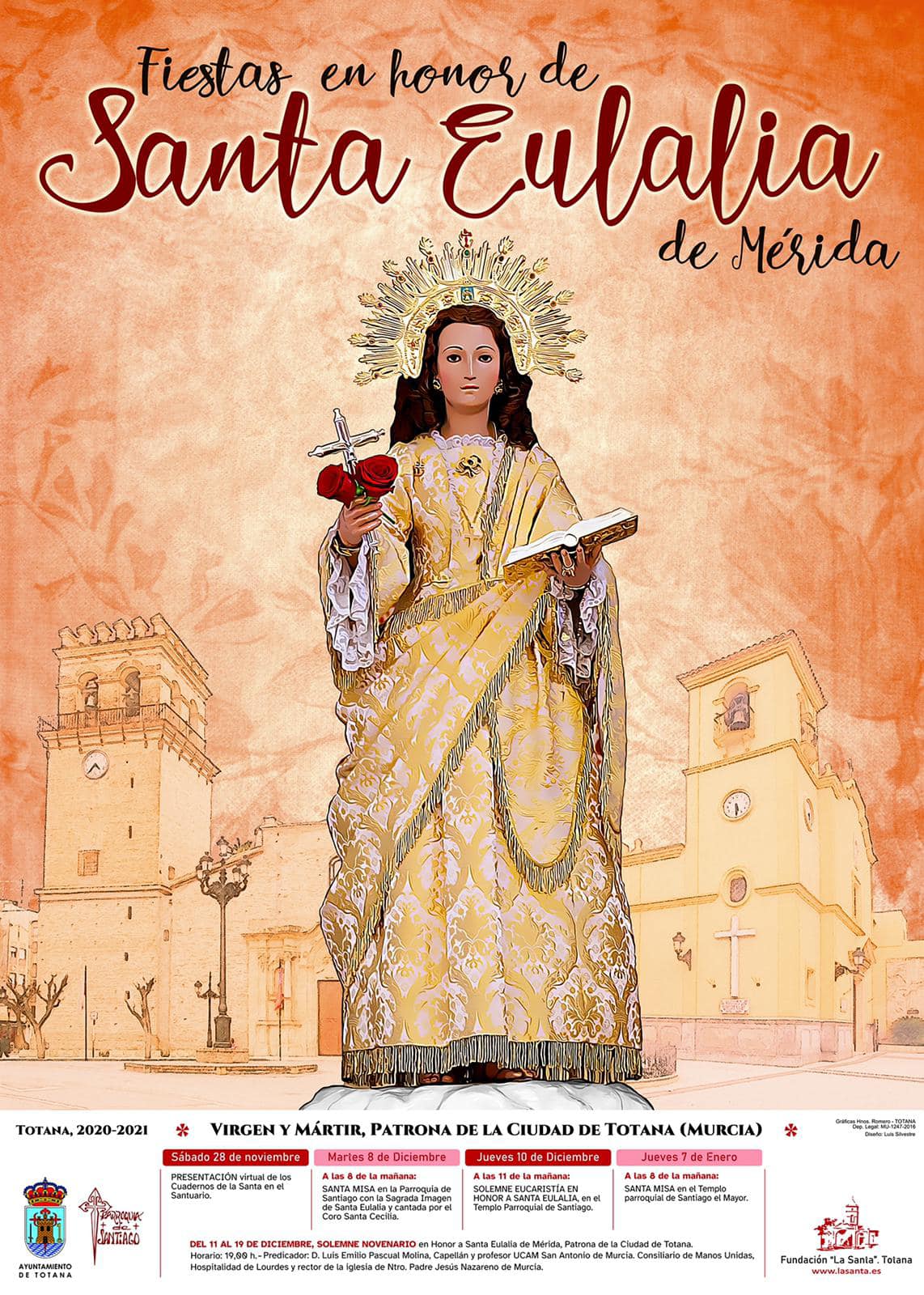 Fiestas patronales en honor a Santa Eulalia de Mérida 2021 Totana